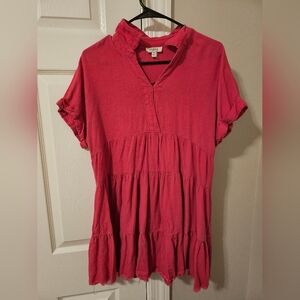 Umgee Pink Babydoll Tunic